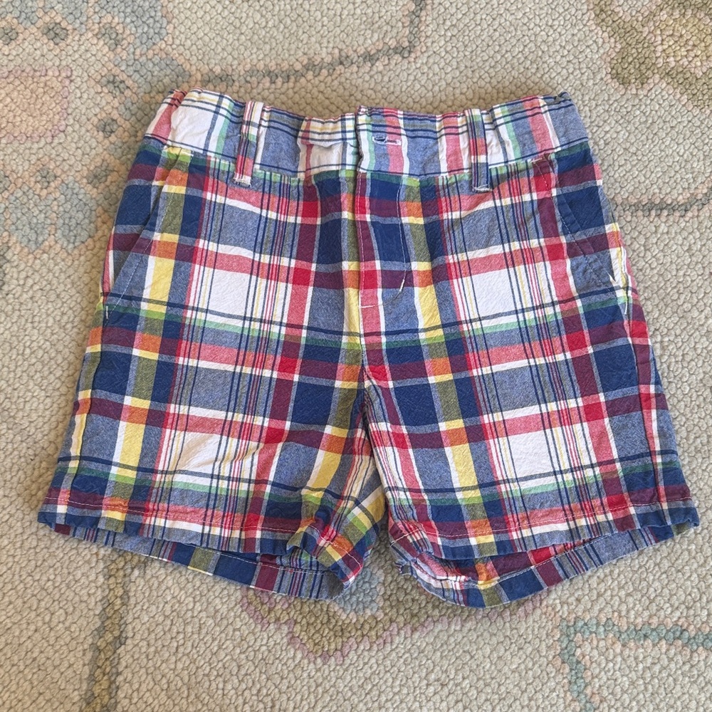 Janie and Jack Plaid Kids Shorts size 5